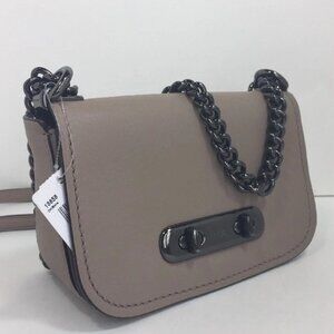 Coach 18858 Swagger 20 Stone Glovetanned Leather Shoulder Crossbody Bag Dk/Stone